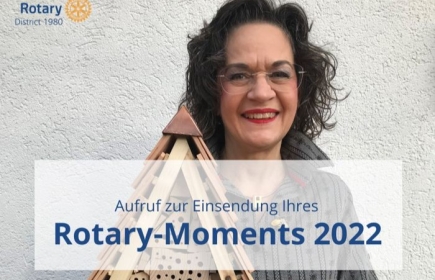 DG Christine Davatz möchte eine Werkschau mit den besten Rotary-Momenten der Clubs im 2022 zusammenstellen. DG Christine Davatz möchte eine Werkschau mit den besten Rotary-Momenten der Clubs im 2022 zusammenstellen.